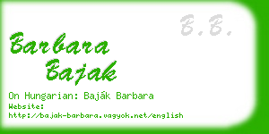 barbara bajak business card