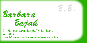 barbara bajak business card